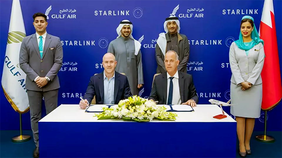 Gulf Air introducing Starlink Wi-Fi across entire fleet