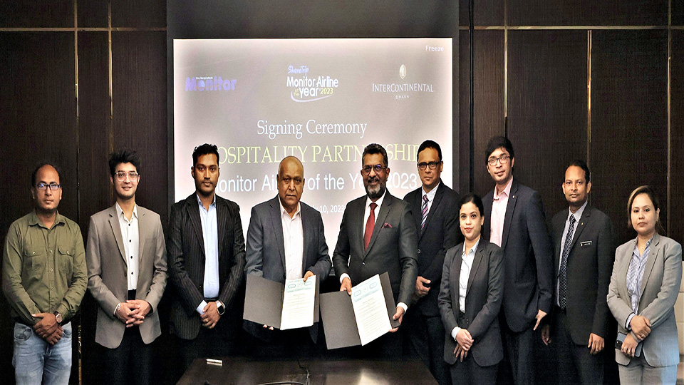 InterContinental Dhaka becomes Hospitality Partner of Monitor Airline of the Year 2023