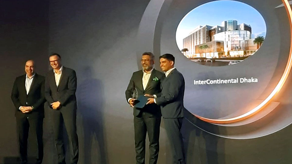 InterContinental Dhaka recognised as Regional Top Performer