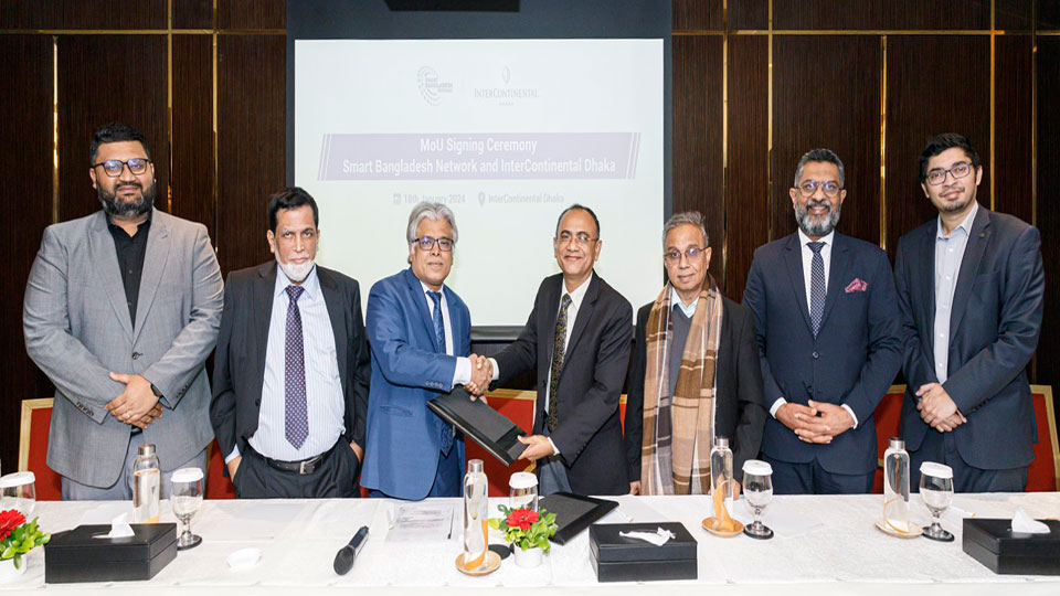 InterContinental Dhaka signs MoU with Smart Bangladesh Network