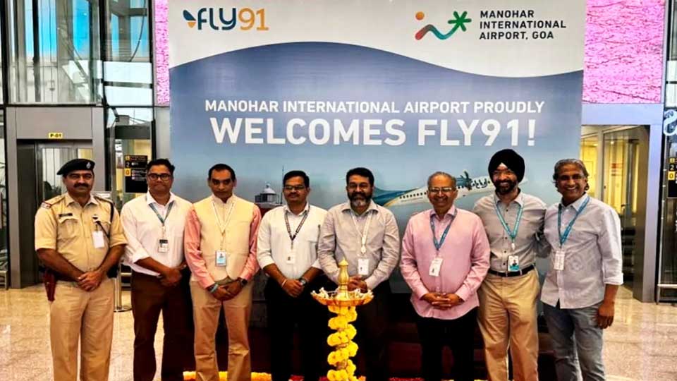 New airline FLY91’s maiden flight on Goa-Bengaluru route takes off