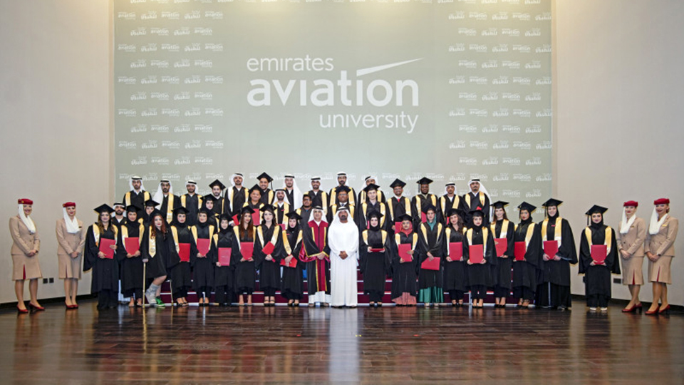 Over 300 future aviation leaders graduated from Emirates Aviation University