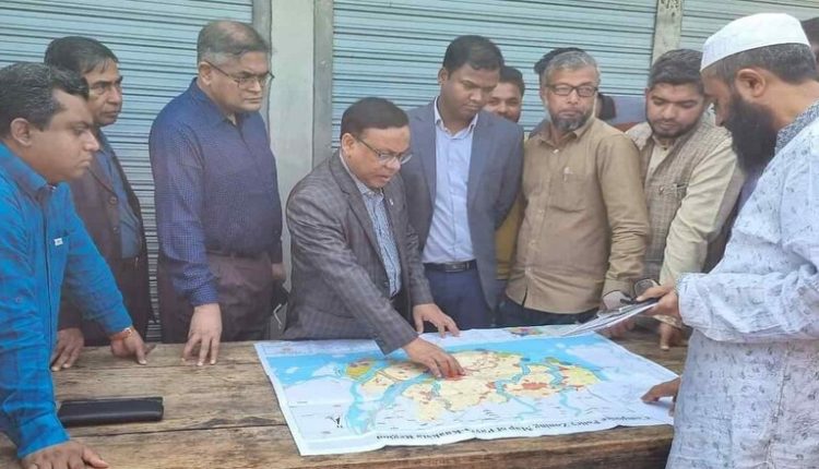 কলাপাড়া–আমতলীতে বিমান বন্দরের সম্ভাব্য জায়গা পরিদর্শন