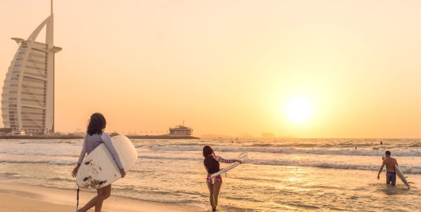 Night swimming beach opens to public in Dubai