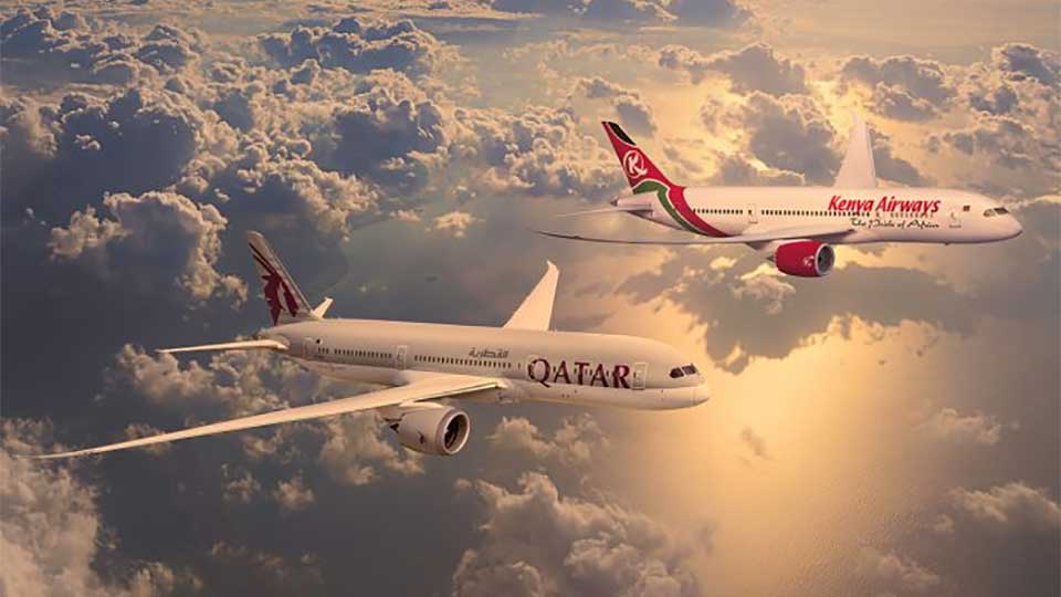 Qatar airways and Kenya airways sign codeshare deal