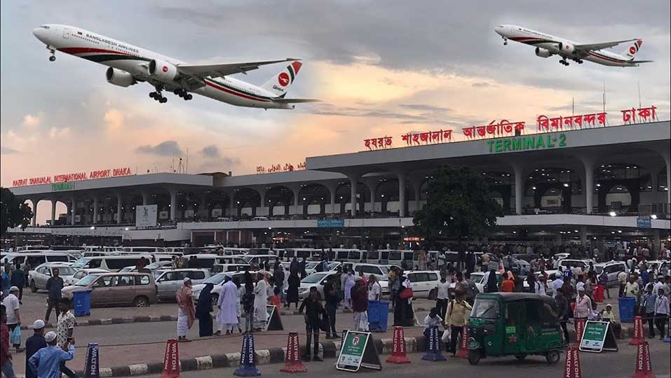 রেকর্ড ১৭ মিলিয়ন যাত্রীর যাতায়াত - শাহজালালের আয় ২৪০০ কোটি টাকা