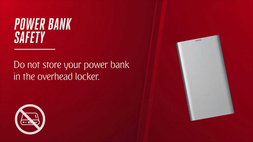 Restrictions on usage of power banks onboard Emirates is in full effect