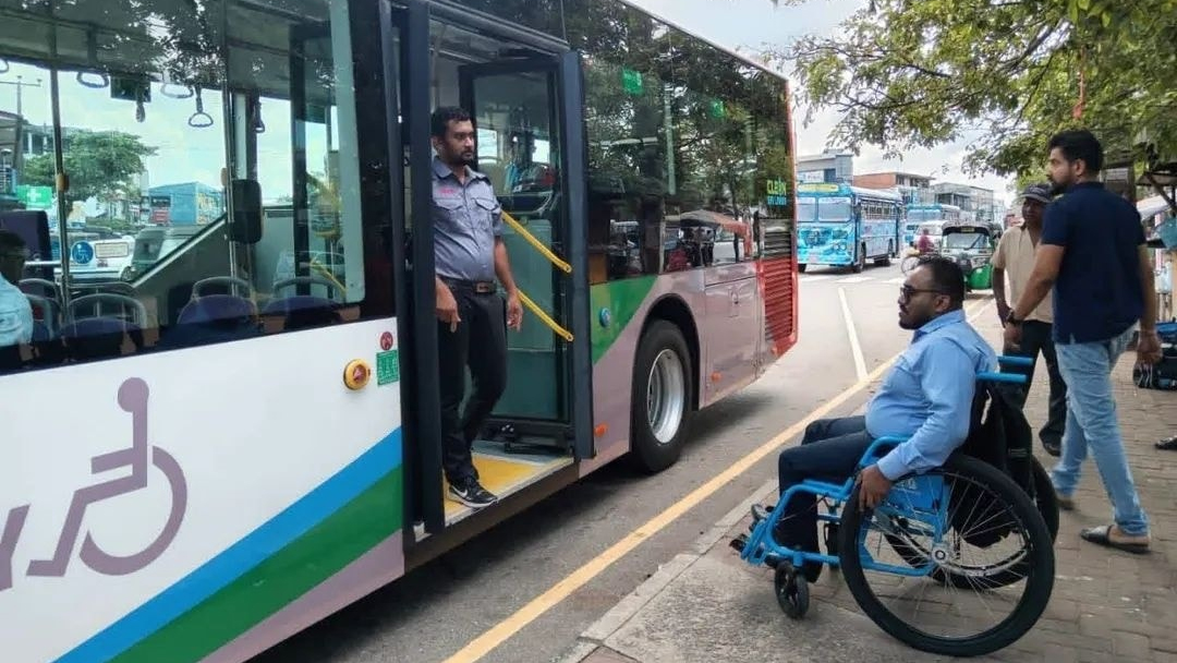 Sri Lanka introduces accessible low-floor bus for persons with disabilities