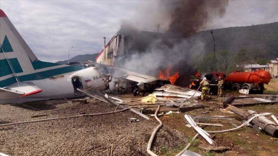Three killed as civilian aircraft crashes in Russia
