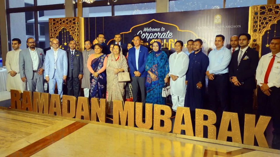 Tourism minister, state minister attend corporate Iftar at Pan Pacific Sonargaon