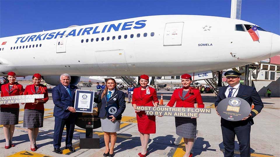 Turkish Airlines sets record for flying to most countries