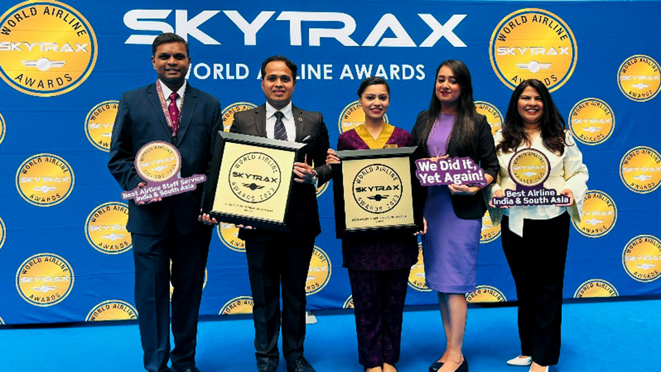 Vistara awarded ‘Best Airline in India and South Asia’ for 3rd consecutive time