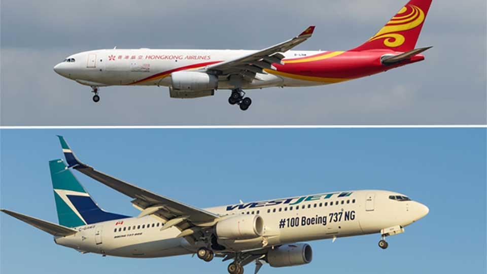 WestJet & Hong Kong airlines renew codeshare
