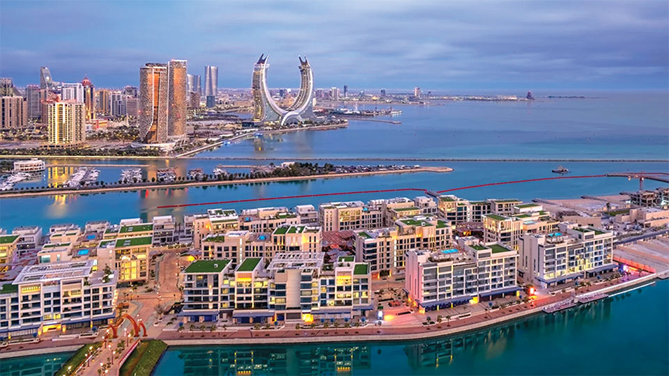 Qatar's new island features open-air 